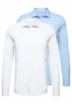 Pier One 2 PACK - Formal Shirt - White/light Blue -Pier One Shop 4b52fa03446946f6b2cc1994aeb765da