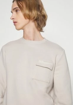 Pier One UNITED UTILITY CREW - Sweatshirt - Stone -Pier One Shop 4da17c2fd74c4e71a0069a716355013f