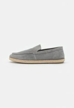 Pier One LEATHER - Espadrilles - Grey