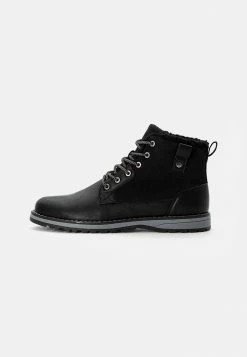Pier One Lace-up Ankle Boots - Black