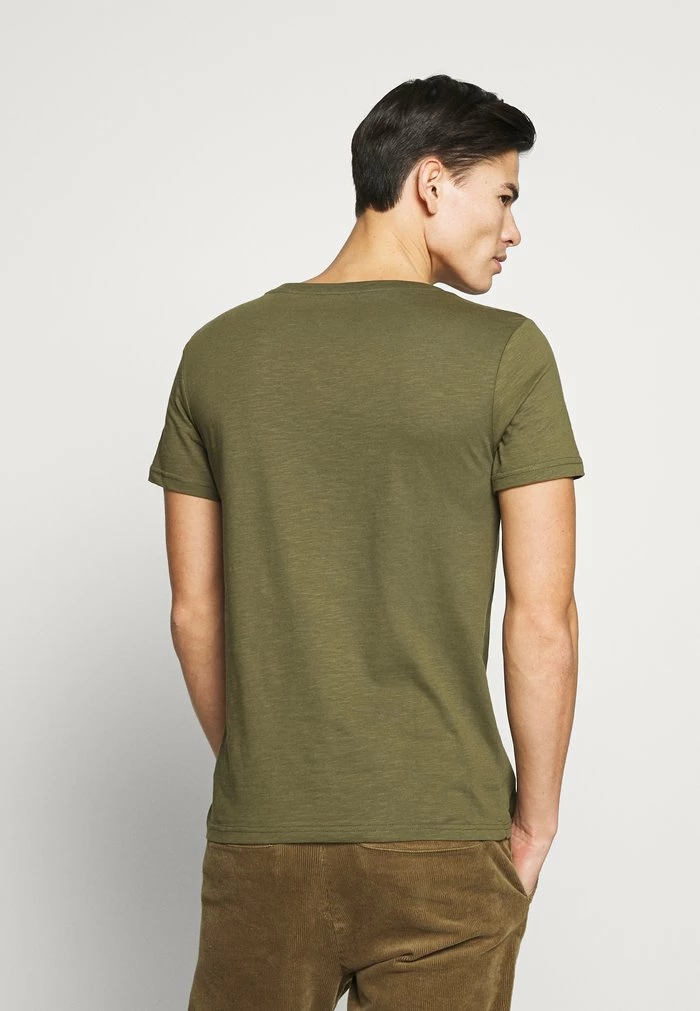 Pier One Basic T-shirt - Khaki 3 Pier One Basic T-shirt - Khaki - Image 3