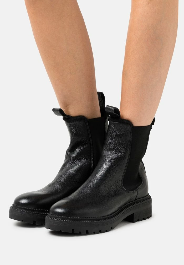 Pier One LEATHER WINTER BOOT - Classic Ankle Boots - Black 1 Pier One LEATHER WINTER BOOT - Classic Ankle Boots - Black