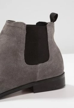 Pier One LEATHER - Classic Ankle Boots - Dark Gray -Pier One Shop 5284810258914317b55b19586f900d81