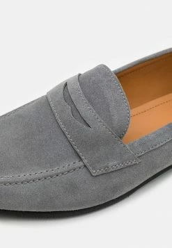 Pier One LEATHER - Slip-ons - Grey -Pier One Shop 53945f0c8ba64241b3f70c35c0a62613