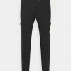 Pier One CARGO JOGGER - Tracksuit Bottoms - Black