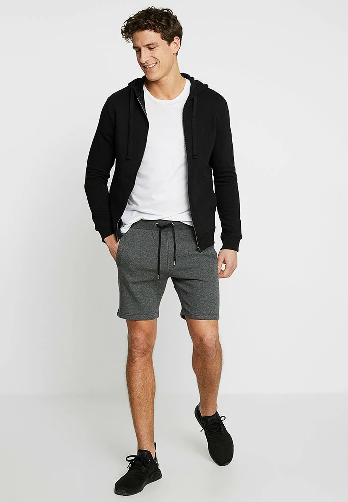 Pier One Tracksuit Bottoms - Mottled Dark Grey 2 Pier One Tracksuit Bottoms - Mottled Dark Grey - Image 2