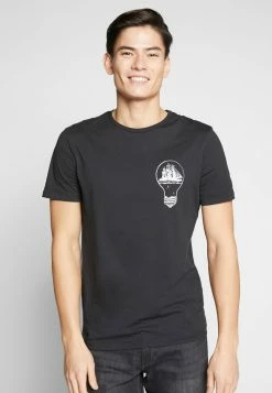Pier One Print T-shirt - Black