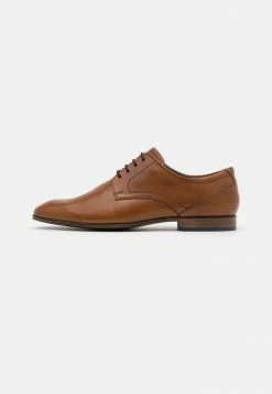 Pier One LEATHER - Lace-ups - Cognac