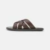 Pier One LEATHER - Mules - Brown