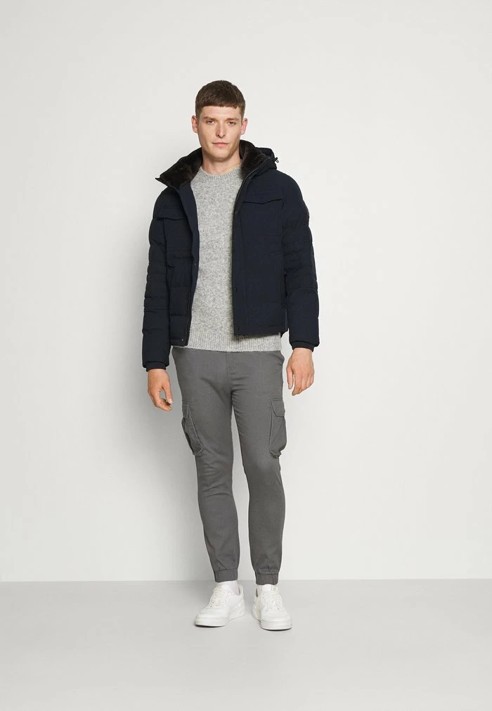 Pier One Cargo Trousers - Dark Grey 2 Pier One Cargo Trousers - Dark Grey - Image 2