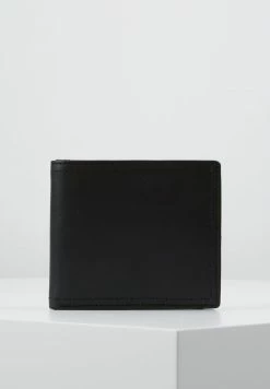 Pier One LEATHER - Wallet - Black