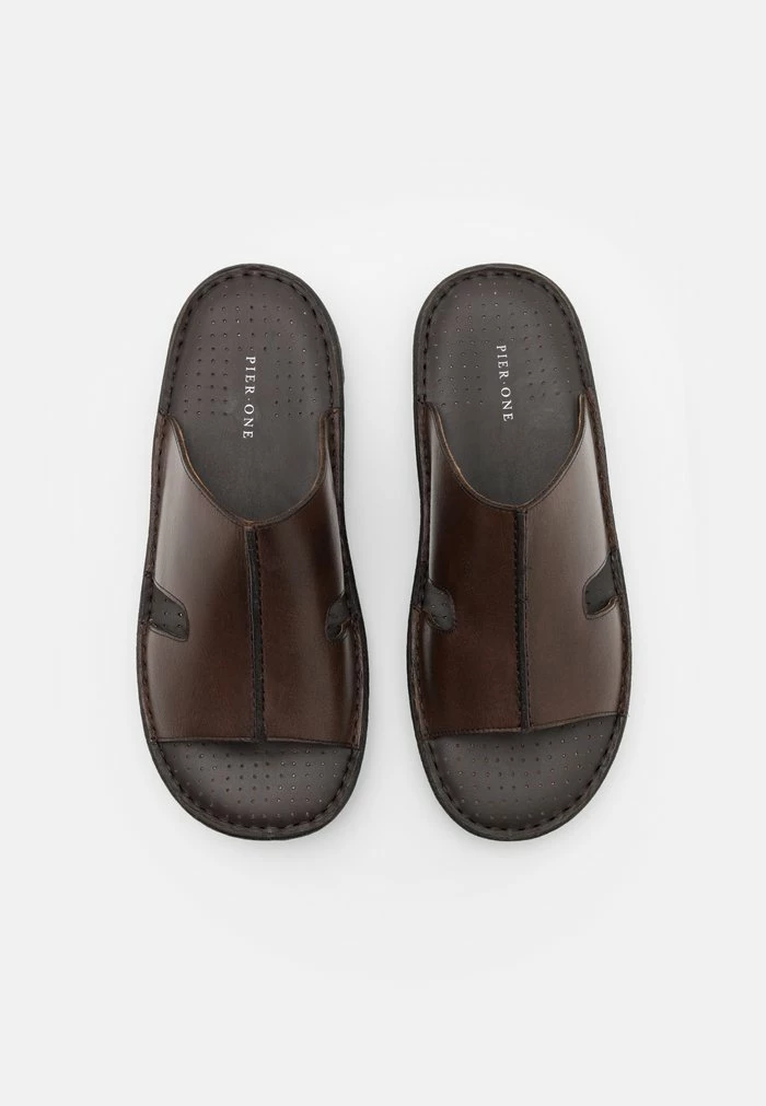 Pier One LEATHER - Mules - Brown 4 Pier One LEATHER - Mules - Brown - Image 4