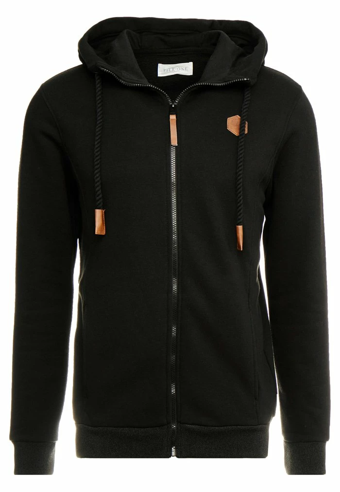 Pier One Zip-up Sweatshirt - Black 4 Pier One Zip-up Sweatshirt - Black - Image 4