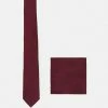 Pier One SET - Pocket Square - Bordeaux