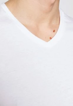 Pier One 5 PACK - Basic T-shirt - White/black -Pier One Shop 6691eed18f294fd9bcc5233afdb8ca0f