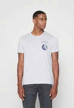 Pier One GRAPHIC T-SHIRT - Basic T-shirt - Mottled Grey -Pier One Shop 66beeee78514494795bf7611c18f92f6