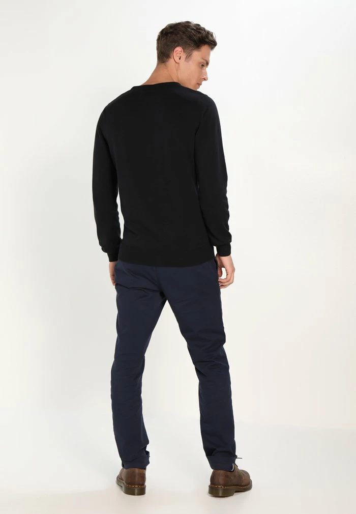 Pier One BASIC CREWNECK - Jumper - Black 3 Pier One BASIC CREWNECK - Jumper - Black - Image 3