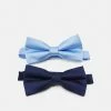 Pier One 2 PACK - Bow Tie - Dark Blue/light Blue