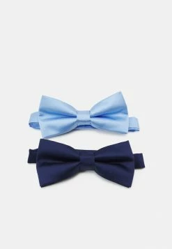 Pier One 2 PACK - Bow Tie - Dark Blue/light Blue