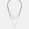 Pier One 3 PACK - Necklace - Silver-coloured