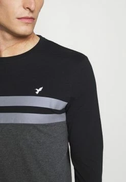 Pier One Long Sleeved Top - Black/mottled Dark Grey -Pier One Shop 6a6e8cc54fc54fea939db2e04b82e3ef