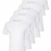 Pier One 5 PACK - Basic T-shirt - White