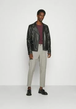 Pier One 3 PACK - Long Sleeved Top - Bordeaux/black/dark Blue