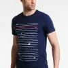 Pier One Print T-shirt - Navy