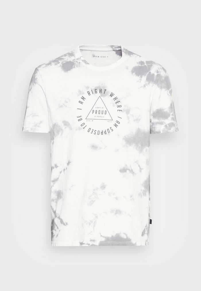 Pier One Print T-shirt - Grey 4 Pier One Print T-shirt - Grey - Image 4