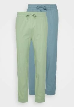 Pier One 2 PACK - Pyjama Bottoms - Blue/light Green