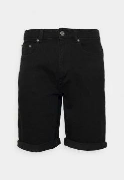 Pier One Denim Shorts - Black Denim