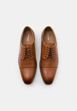 Pier One LEATHER - Smart Lace-ups - Cognac -Pier One Shop 72022b8857ee4638a40880a7b1fbf6f7
