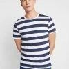 Pier One Print T-shirt - Dark Blue/white