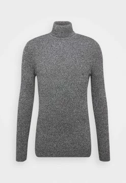 Pier One MUSCLE FIT TURTLE - Jumper - Mottled Grey -Pier One Shop 788d9d9a00b14ae9bdb868be9d8f970c