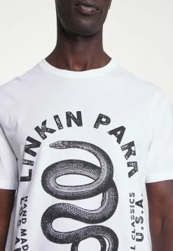 Pier One LINKIN PARK TEE - Print T-shirt - White -Pier One Shop 792e15b82d874b599d849a5e9bf1b73f