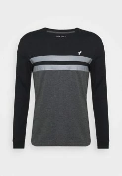 Pier One Long Sleeved Top - Black/mottled Dark Grey -Pier One Shop 79548e1ee70e4145ad61381136efa820