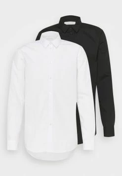 Pier One 2 PACK - Formal Shirt - White/black