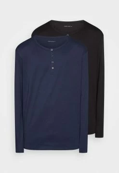 Pier One UNISEX 2 PACK - Long Sleeved Top - Dark Blue