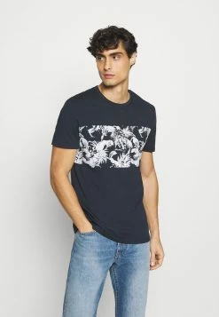 Pier One Print T-shirt - Dark Blue
