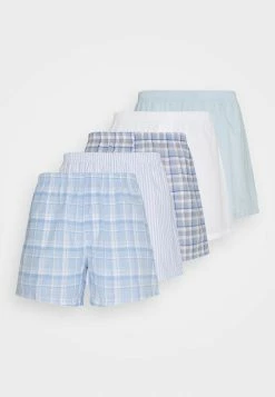 Pier One 5 PACK - Boxer Shorts - Light Blue/white -Pier One Shop 843919d02a024465b4f0a52da0998e48
