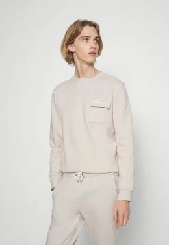 Pier One UNITED UTILITY CREW - Sweatshirt - Stone