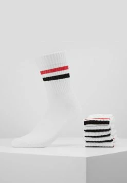 Pier One 5 PACK - Socks - White/red/black