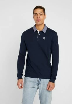 Pier One COLLAR RUGBY - Polo Shirt - Dark Blue
