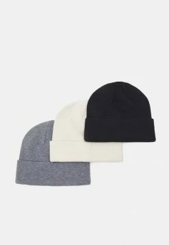 Pier One 3 PACK UNISEX - Beanie - Black/grey/white