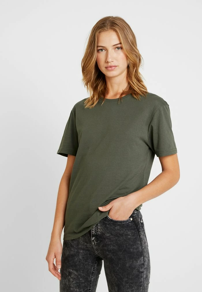 Pier One Basic T-shirt - Khaki 4 Pier One Basic T-shirt - Khaki - Image 4