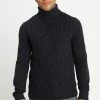 Pier One Jumper - Mottled Dark Blue
