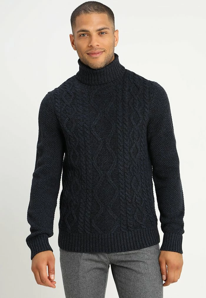 Pier One Jumper - Mottled Dark Blue 1 Pier One Jumper - Mottled Dark Blue