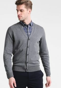 Pier One Cardigan - Dark Grey Melange