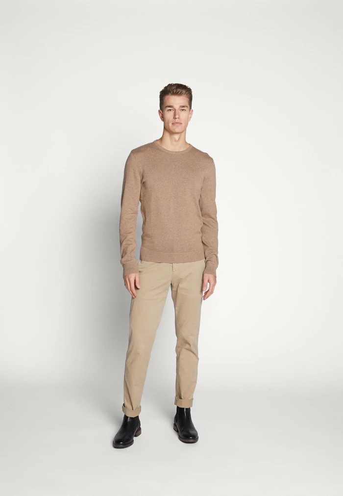Pier One BASIC CREWNECK - Jumper - Mottled Beige 4 Pier One BASIC CREWNECK - Jumper - Mottled Beige - Image 4