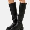 Pier One LEATHER - Boots - Black